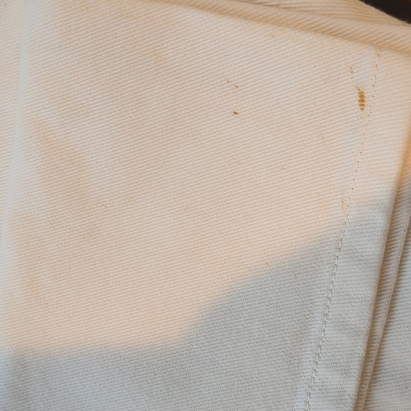 Redial Nasty Gal Slit the Lights High Waisted Relaxed Cotton Off White Jeans 2 - Picture 10 of 10